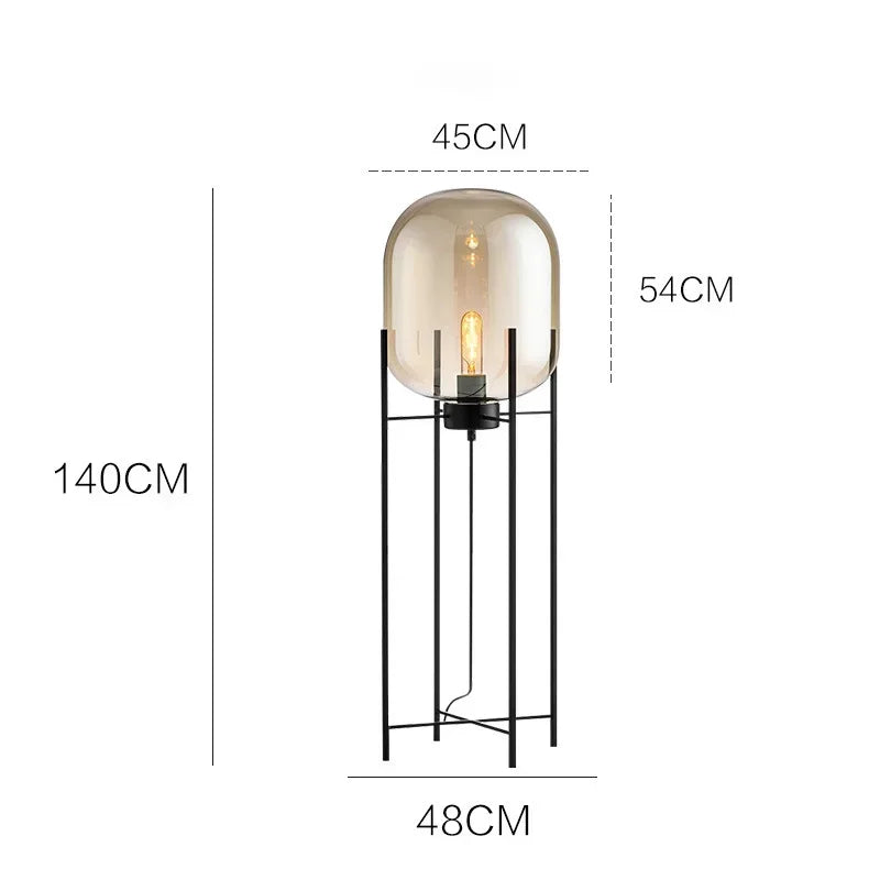 Industrial Style Smoke Gray Glass