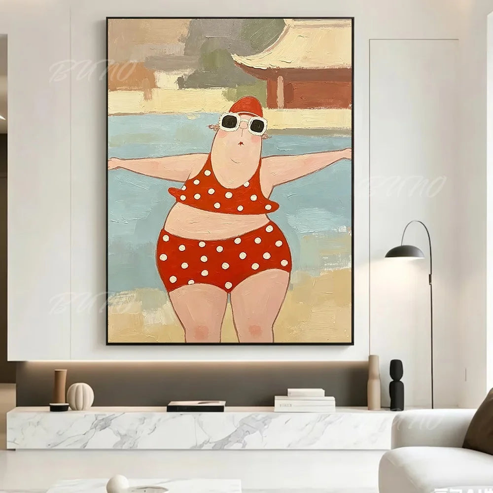 Bathing Lady Palette Painting