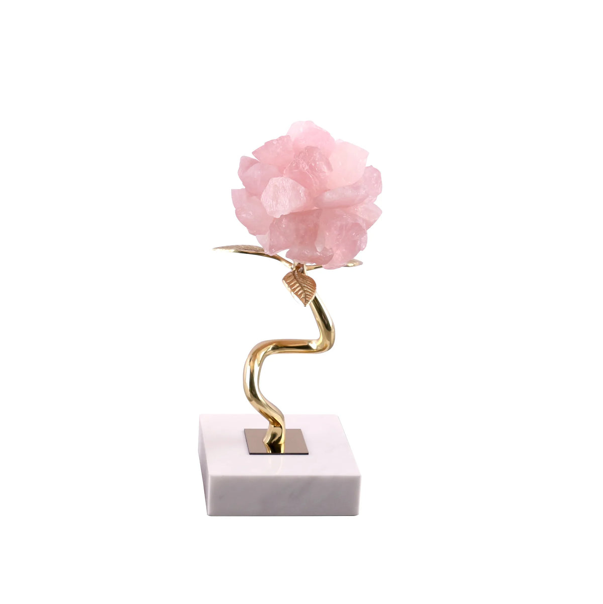 Pink Crystal Ball on Marble