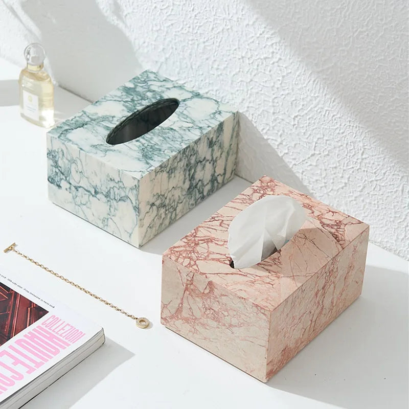 Nordic Marble Tissue Box