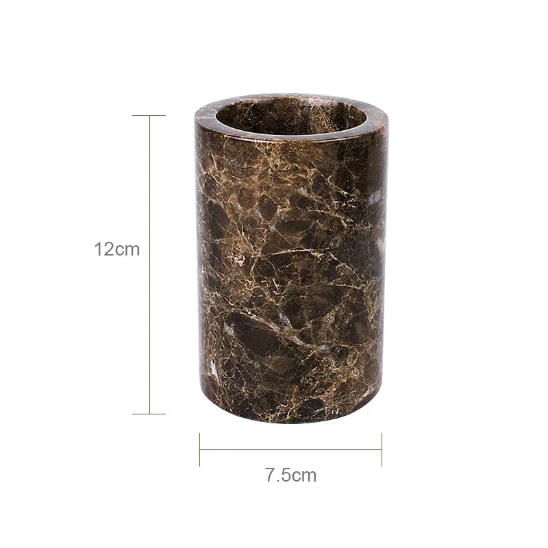 Emperador Dark Marble Bath Set
