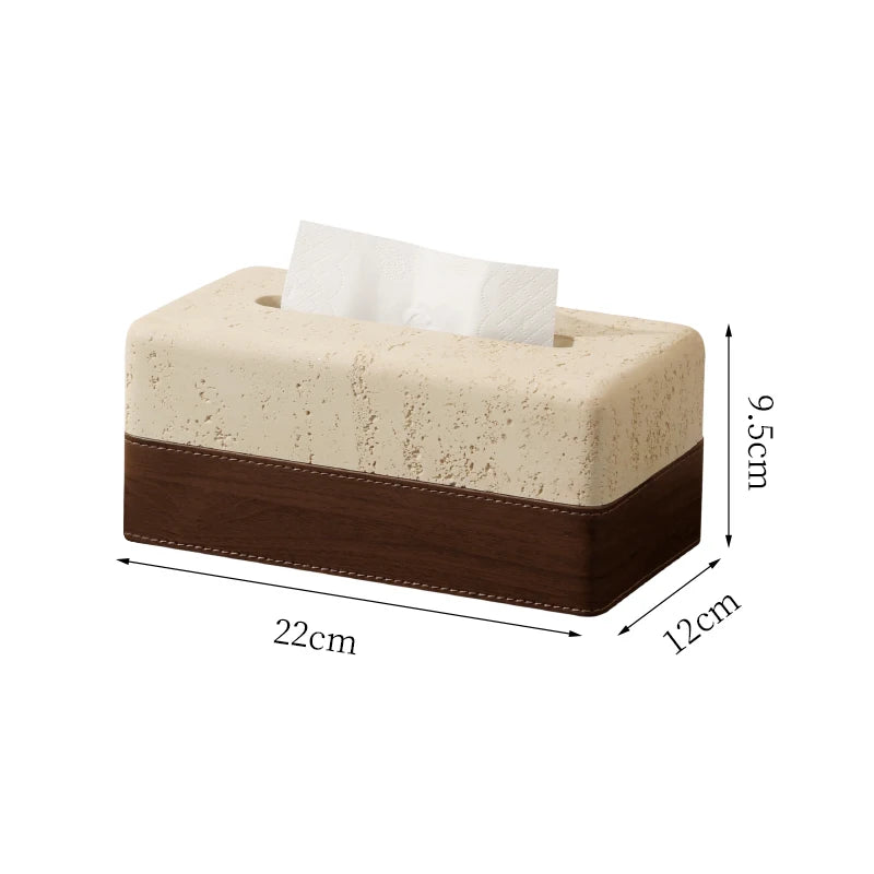 Stone Ceramic Tissue Box