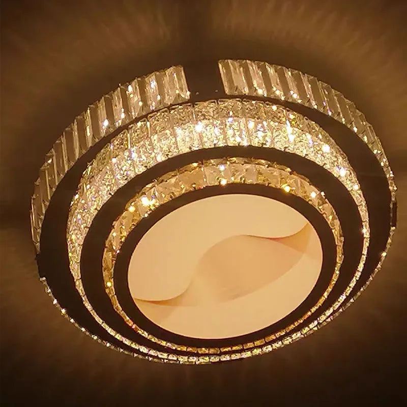 Gold K9 Crystal Chandelier