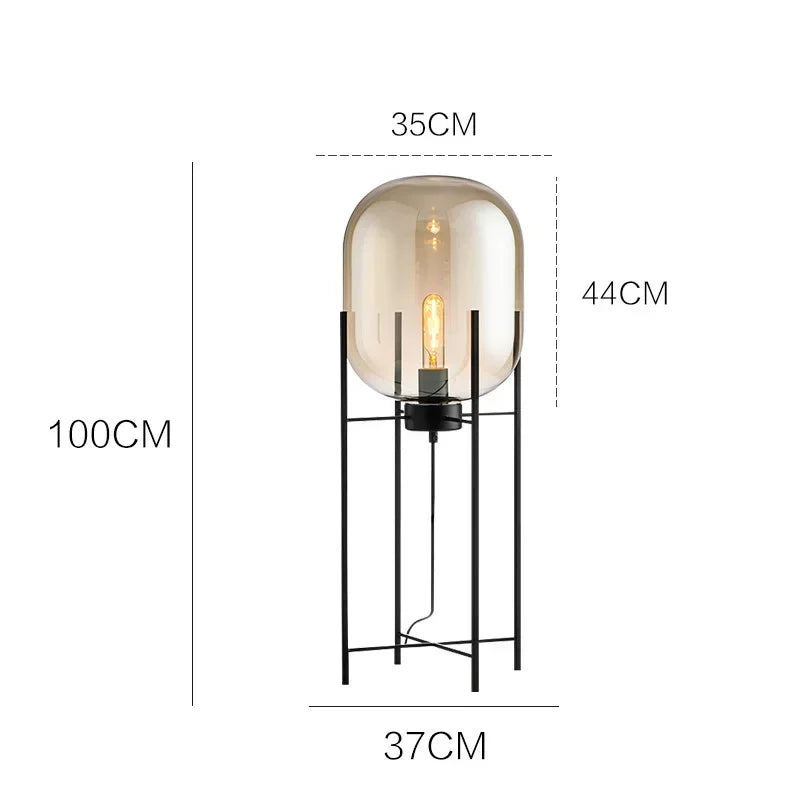 Industrial Style Smoke Gray Glass