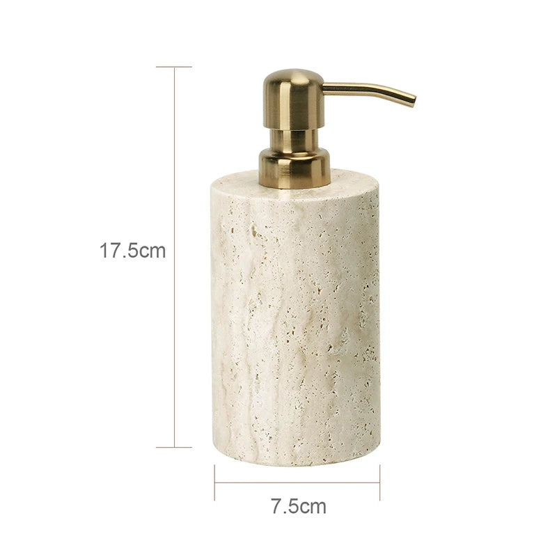 Travertine Bath Accessories Set
