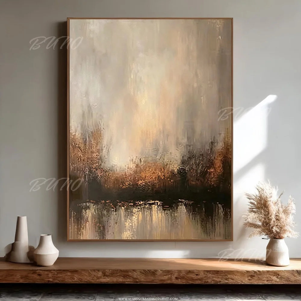 Misty Autumn Landscape Art
