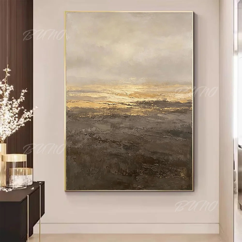 Gold Earth Tone Seascape