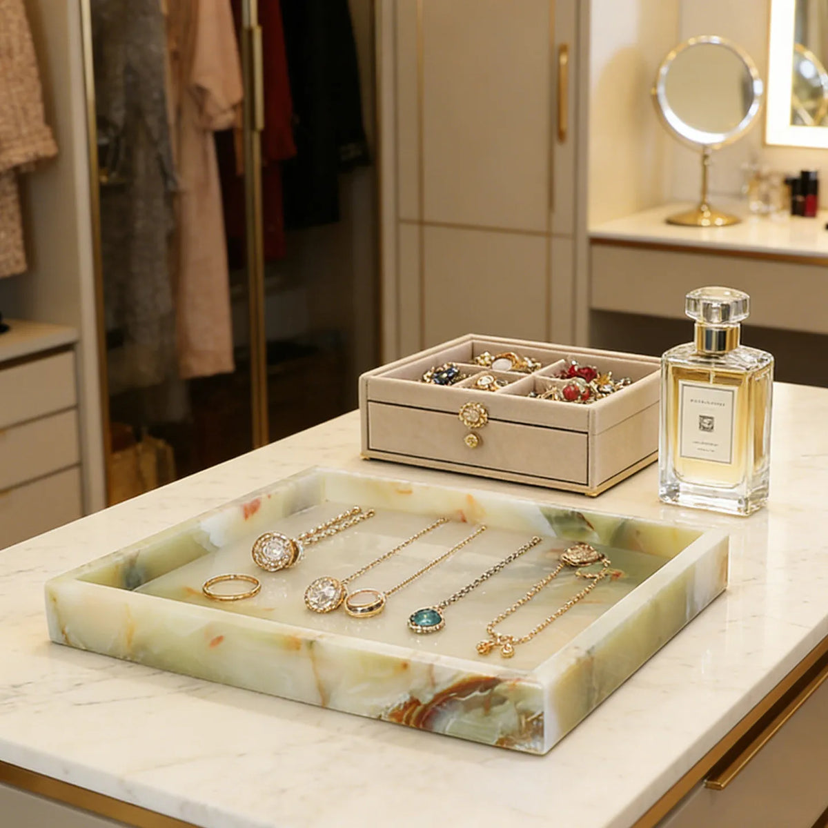Marble Desktop Tray