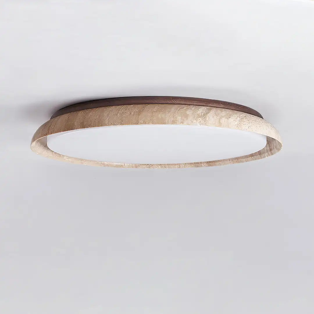 Yellow Cave Stone Ceiling Lamp