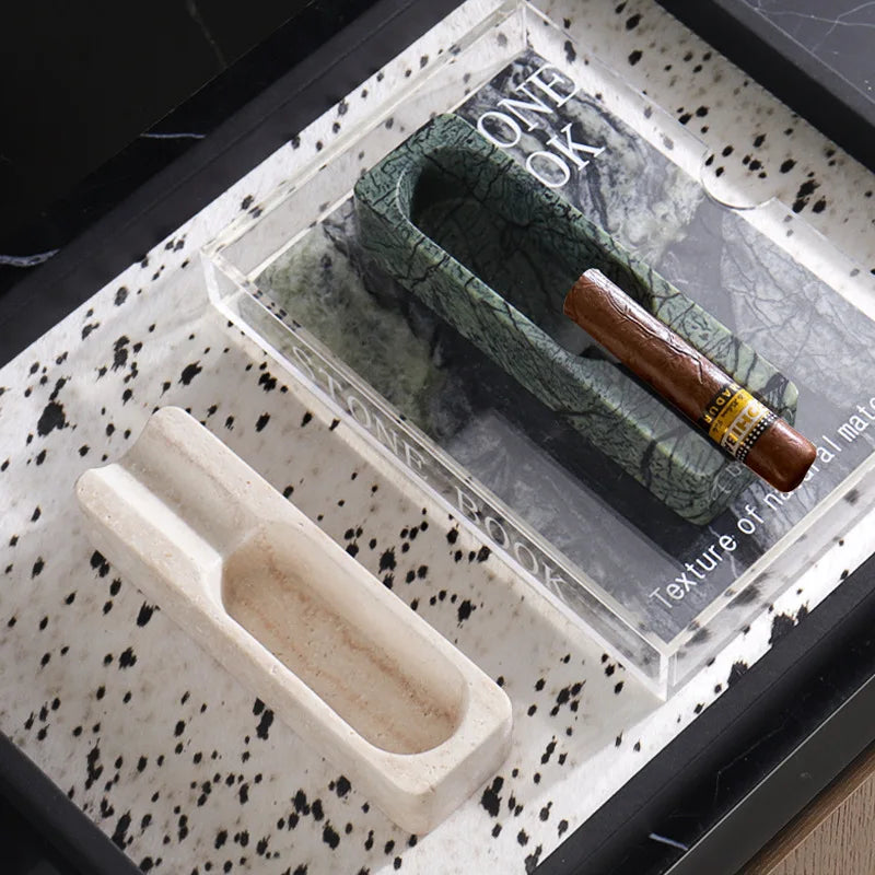 Natural Marble Cigar Ashtray