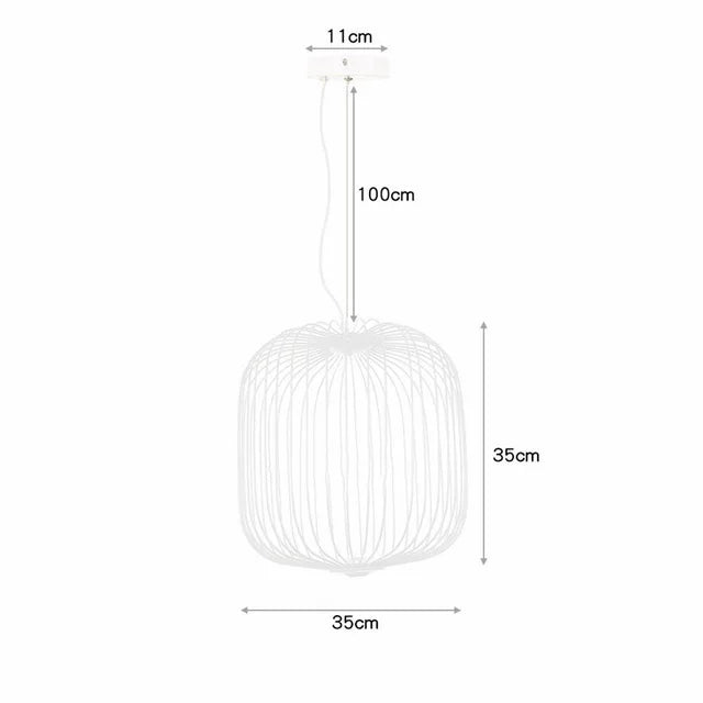 Bird Cage Mesh Pendant
