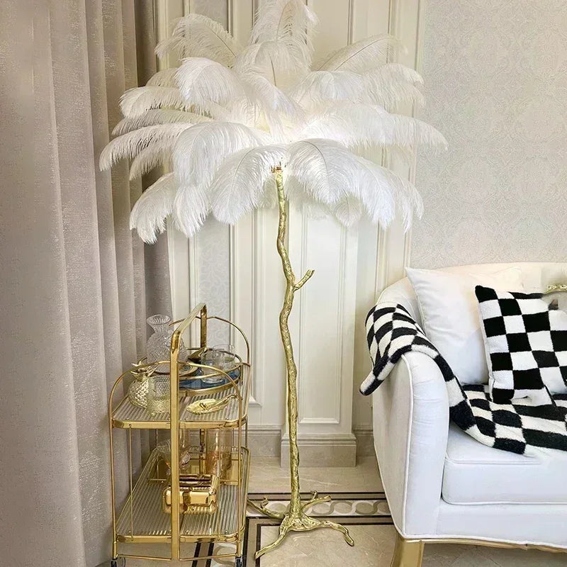 Feather LED Floor Lamp Nordic