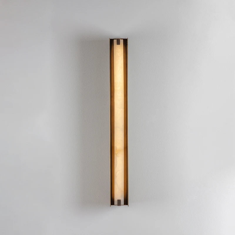Chinese Style Natural Marble Strip Wall Lamp