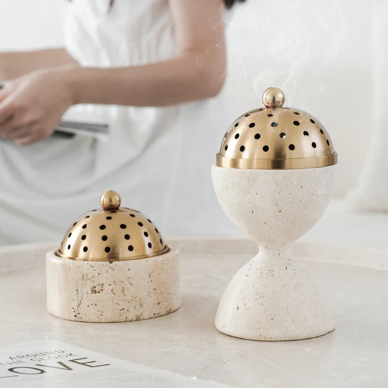 Travertine Mabkhara Burner Oud Mubkhar