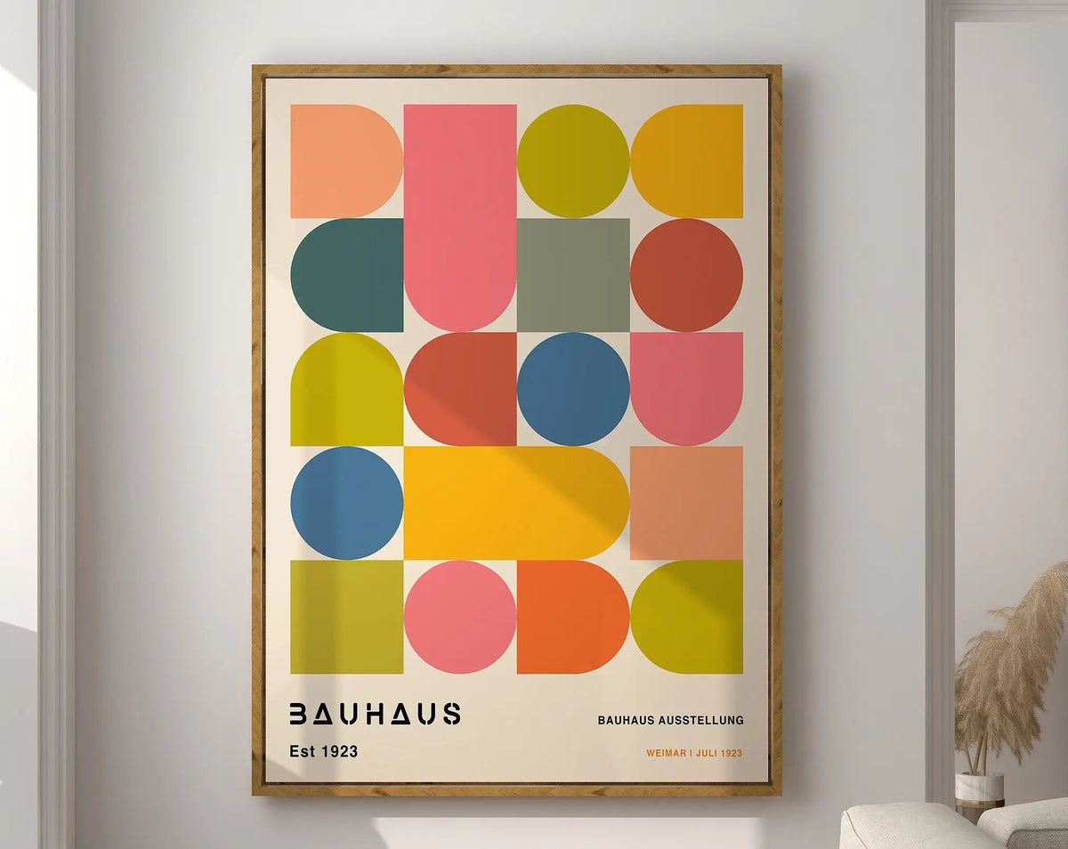 Bauhaus Geometric Poster