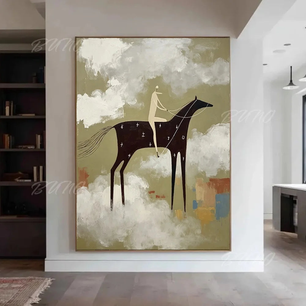 Mid-Century Modern Horse Art