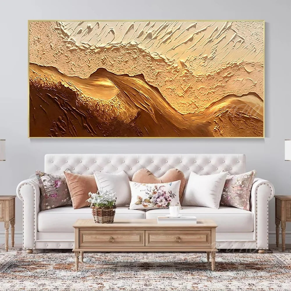 Earth Tone Mountain Painting