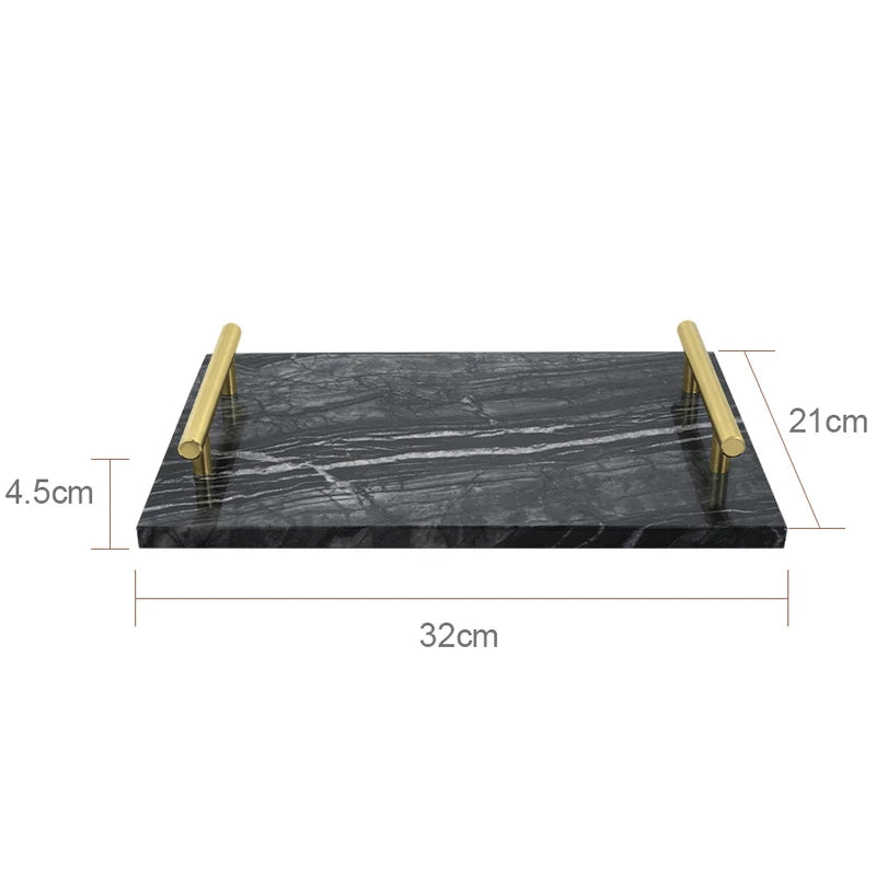 Tree Black Natural Marble Set