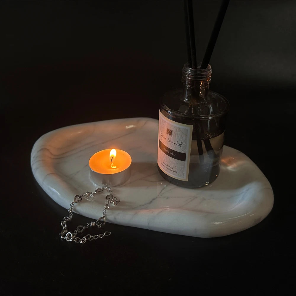 Natural Marble Tray for Candle