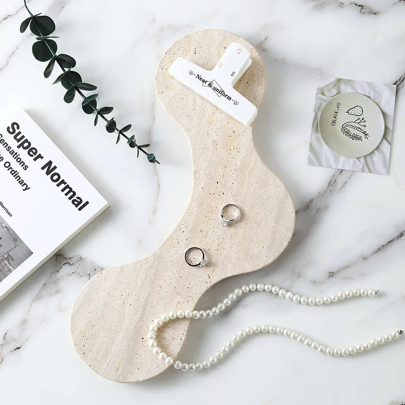 Irregular Shape Natural Marble Tray