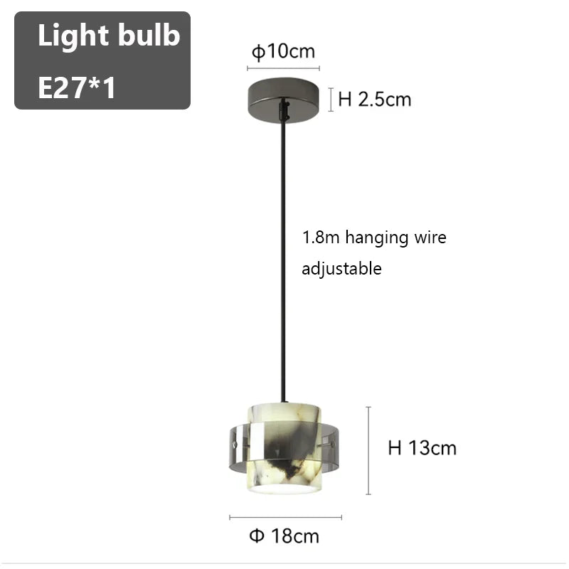 Marble Pendant Lamp Natural Stone