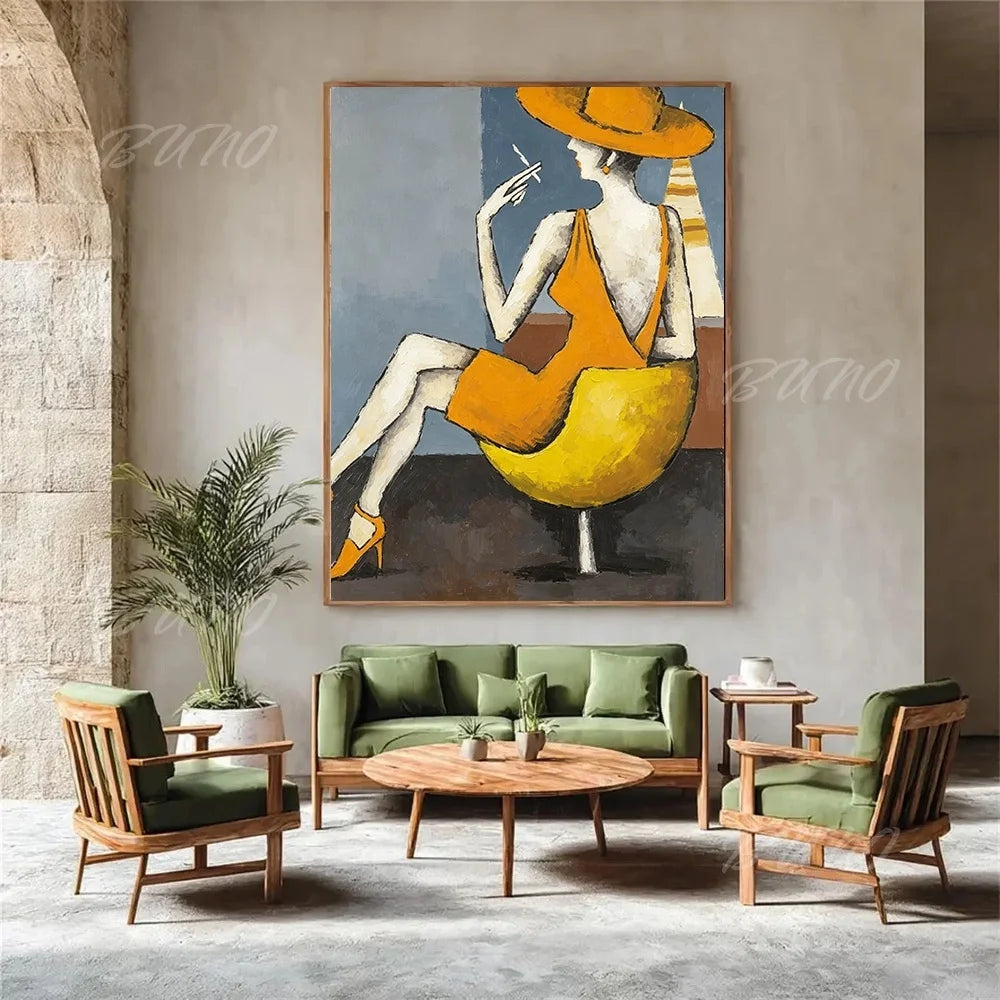 Textured Fashion Figure Art