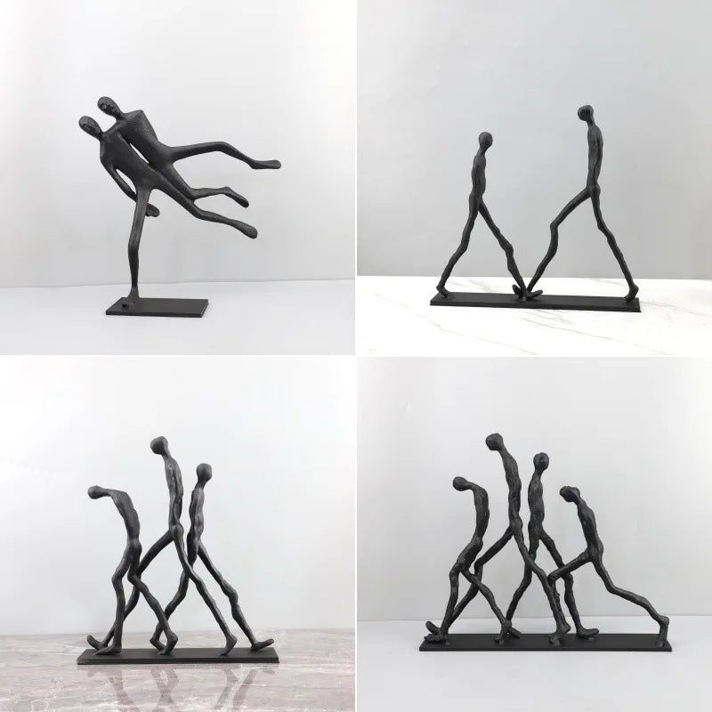 Walking Figure Iron Sculpture
