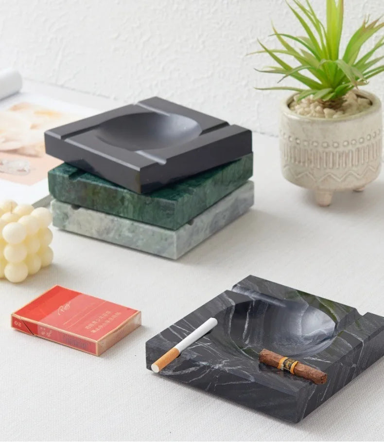 Square Marble Cigar Ashtray