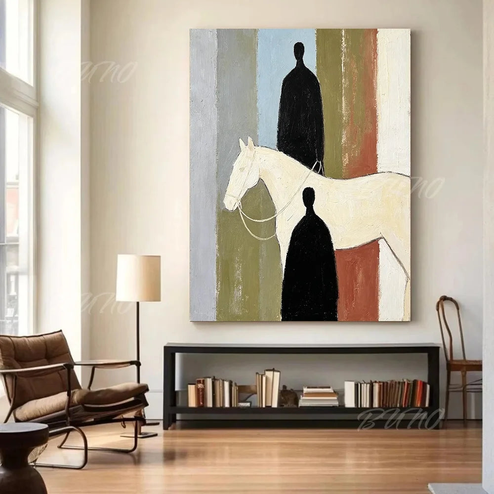 African Couple Oil Painting