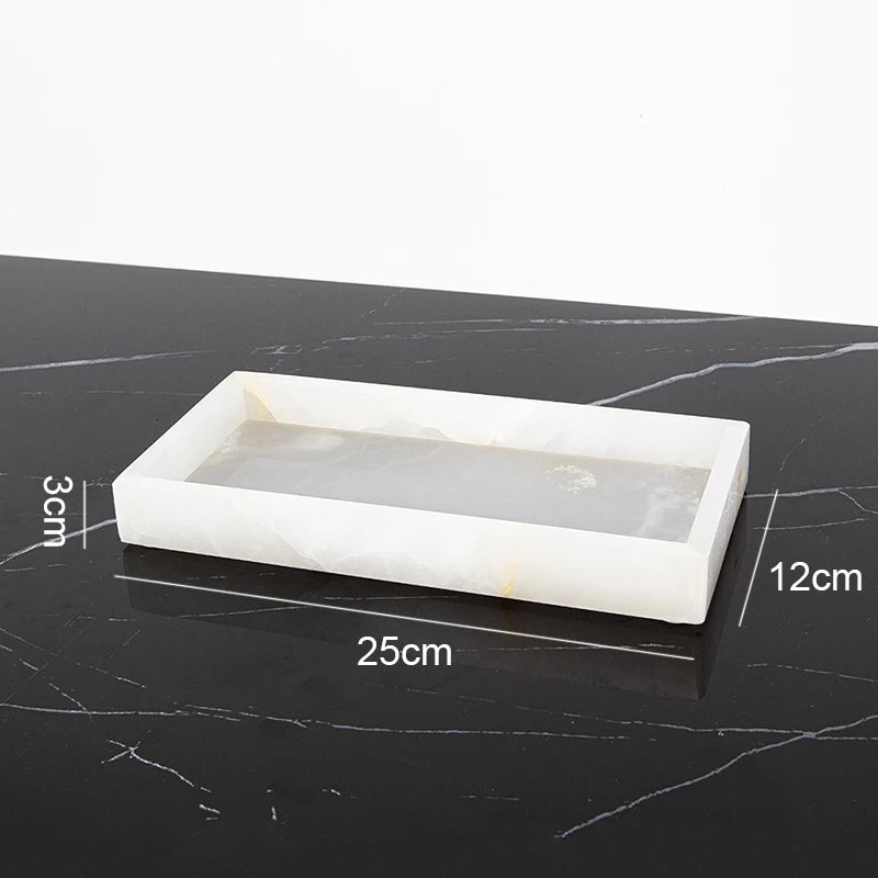 White Onyx Vanity Set