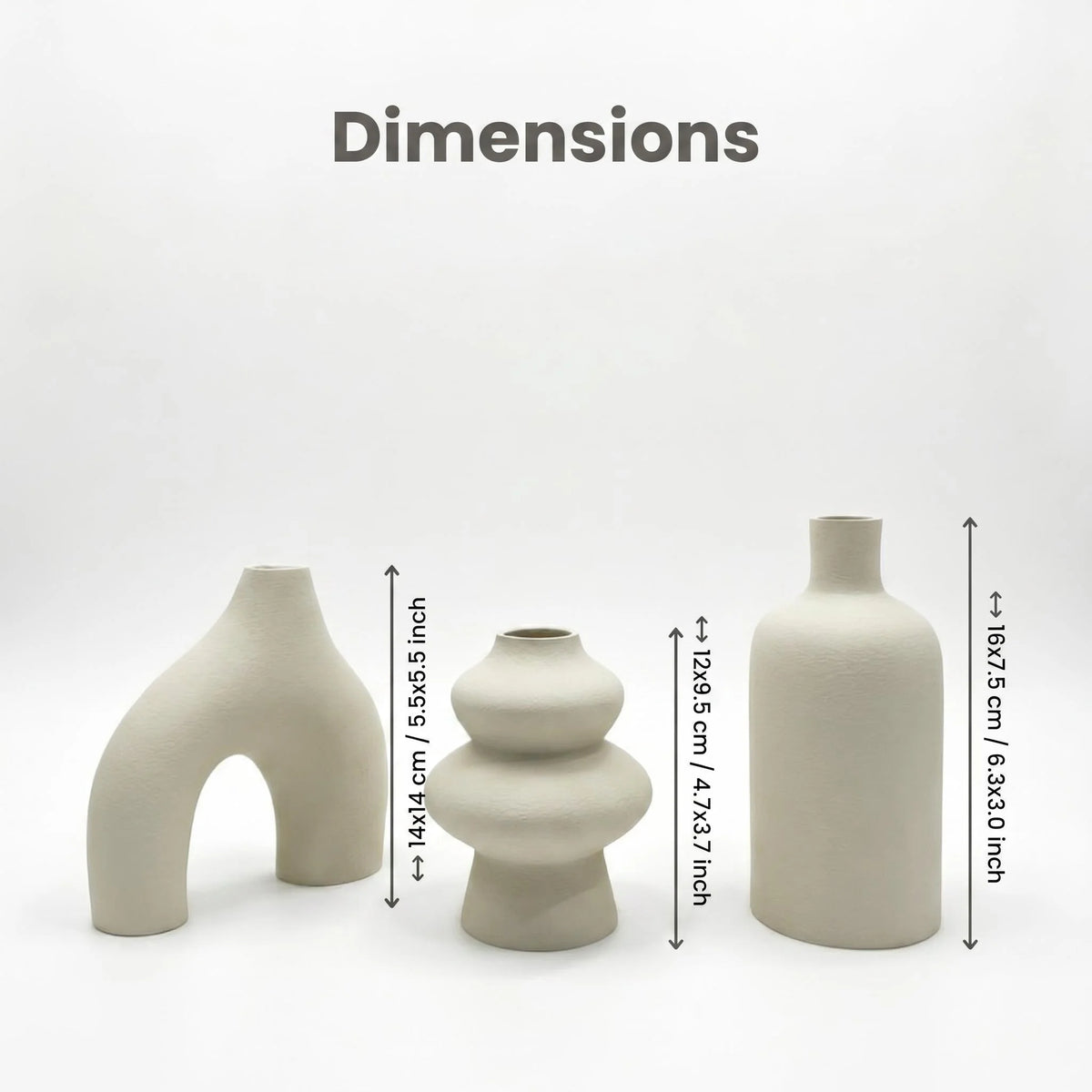 Wabi Sabi Vase Trio