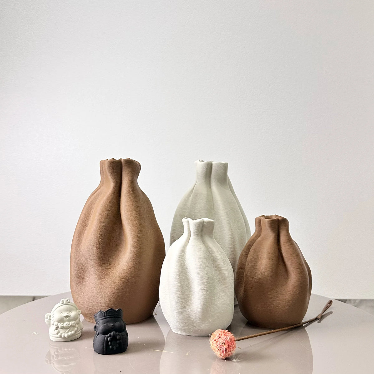 Fabric Vase Duo