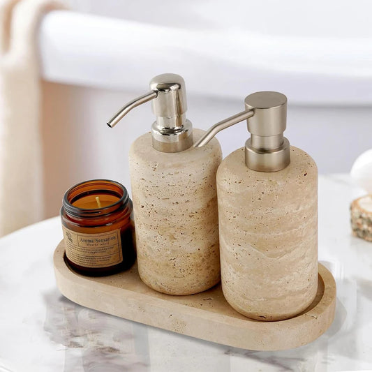 Travertine Stone Tray for Soap