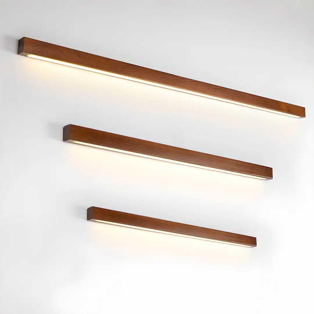 Japanese-style Wooden Long Strip Wall