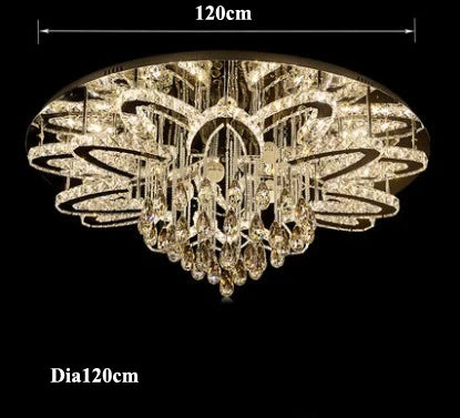 Round RGB Crystal Chandelier