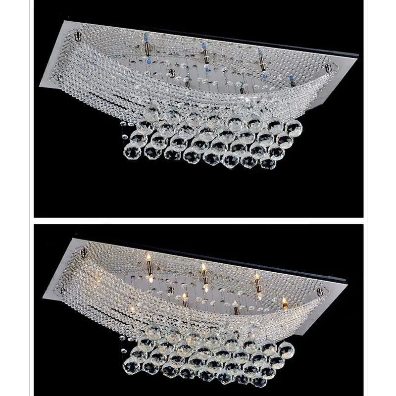 K9 Crystal Rectangular Chandelier