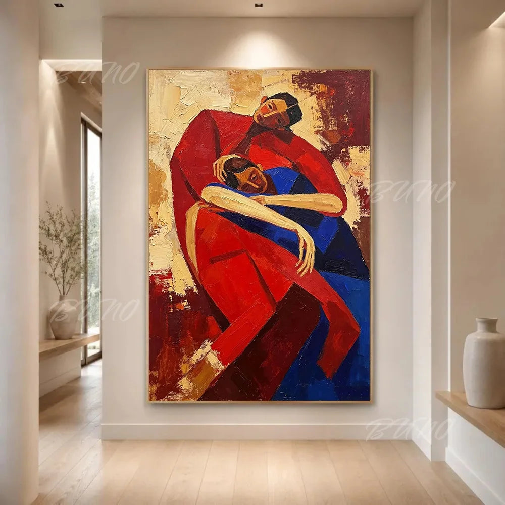 Art Deco Cubist Figure Art