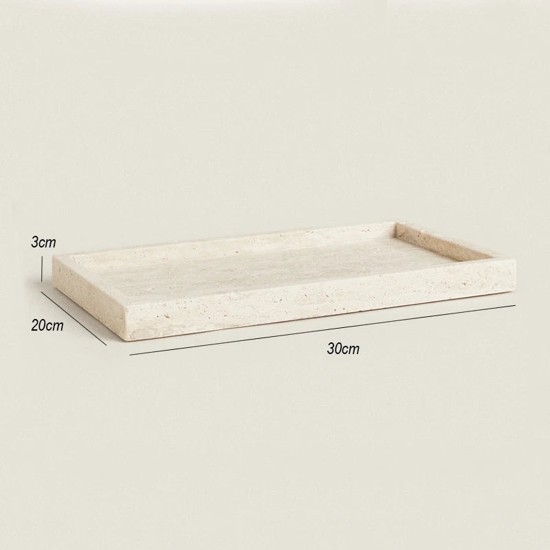 Travertine Stone Bathroom Vanity Tray