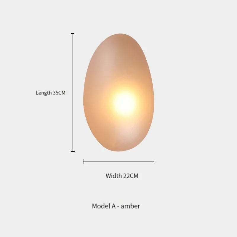 Nordic Designer Wall Lamp Pebble