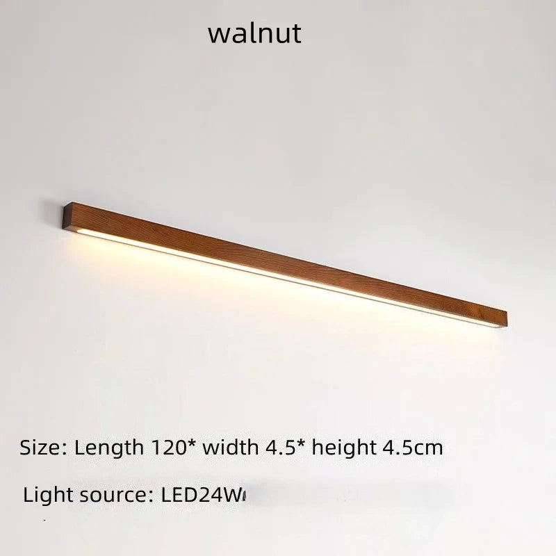 Japanese-style Wooden Long Strip Wall