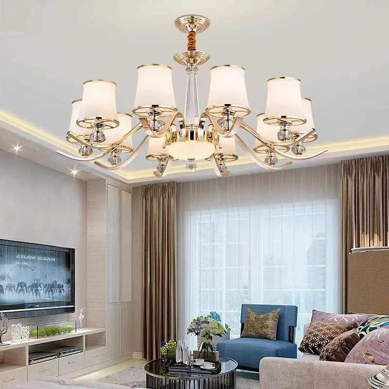 Silver Crystal Chandelier