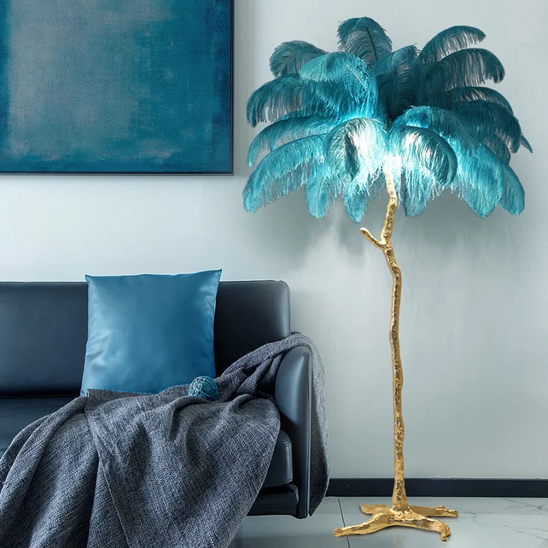 Feather LED Floor Lamp Nordic