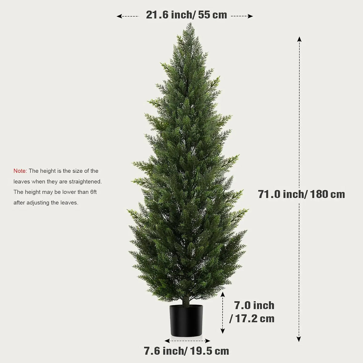 Artificial Cedar Topiary Tree Faux