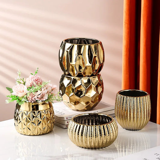 Geometric Ceramic Vase