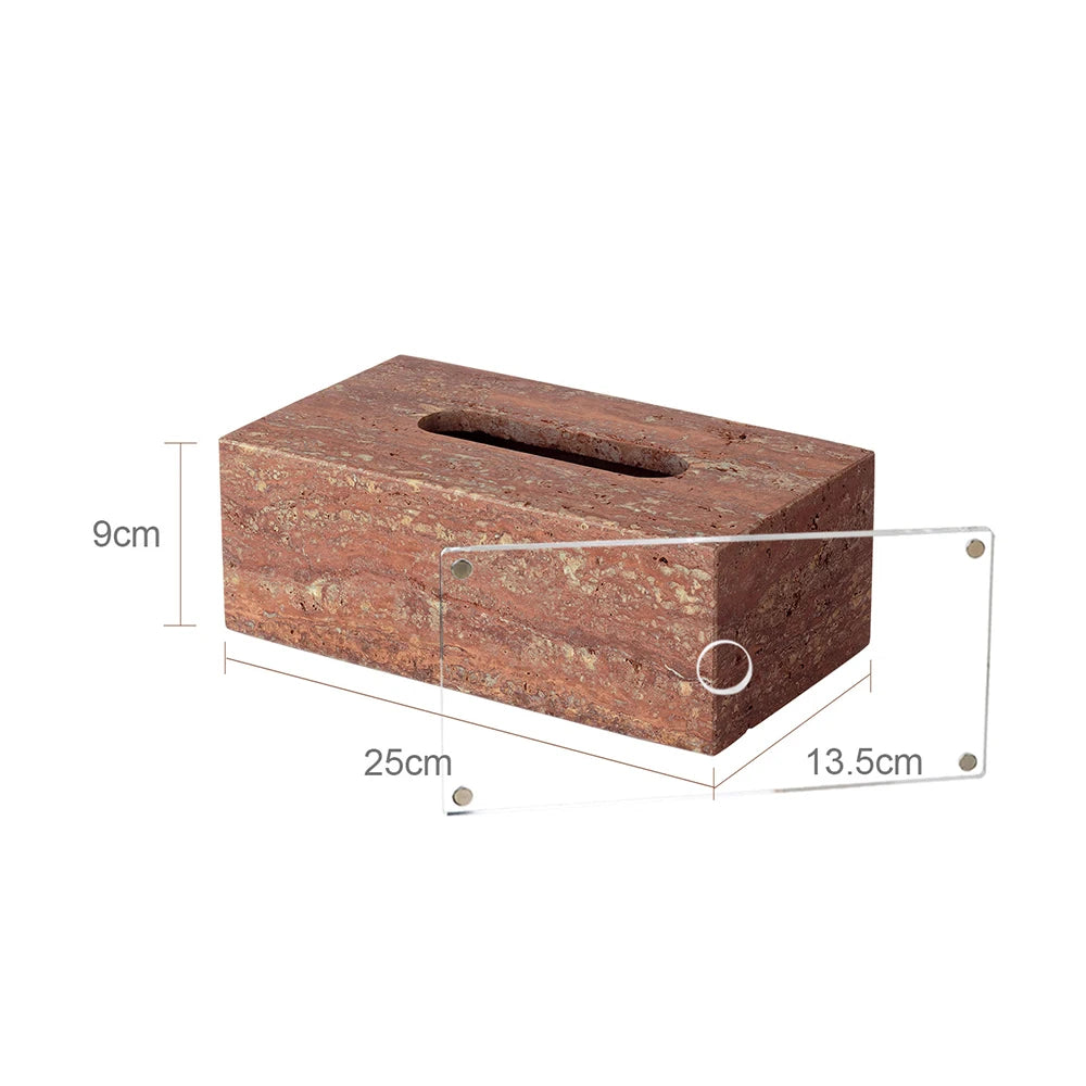 Natural Marble Tissue Box Decorative