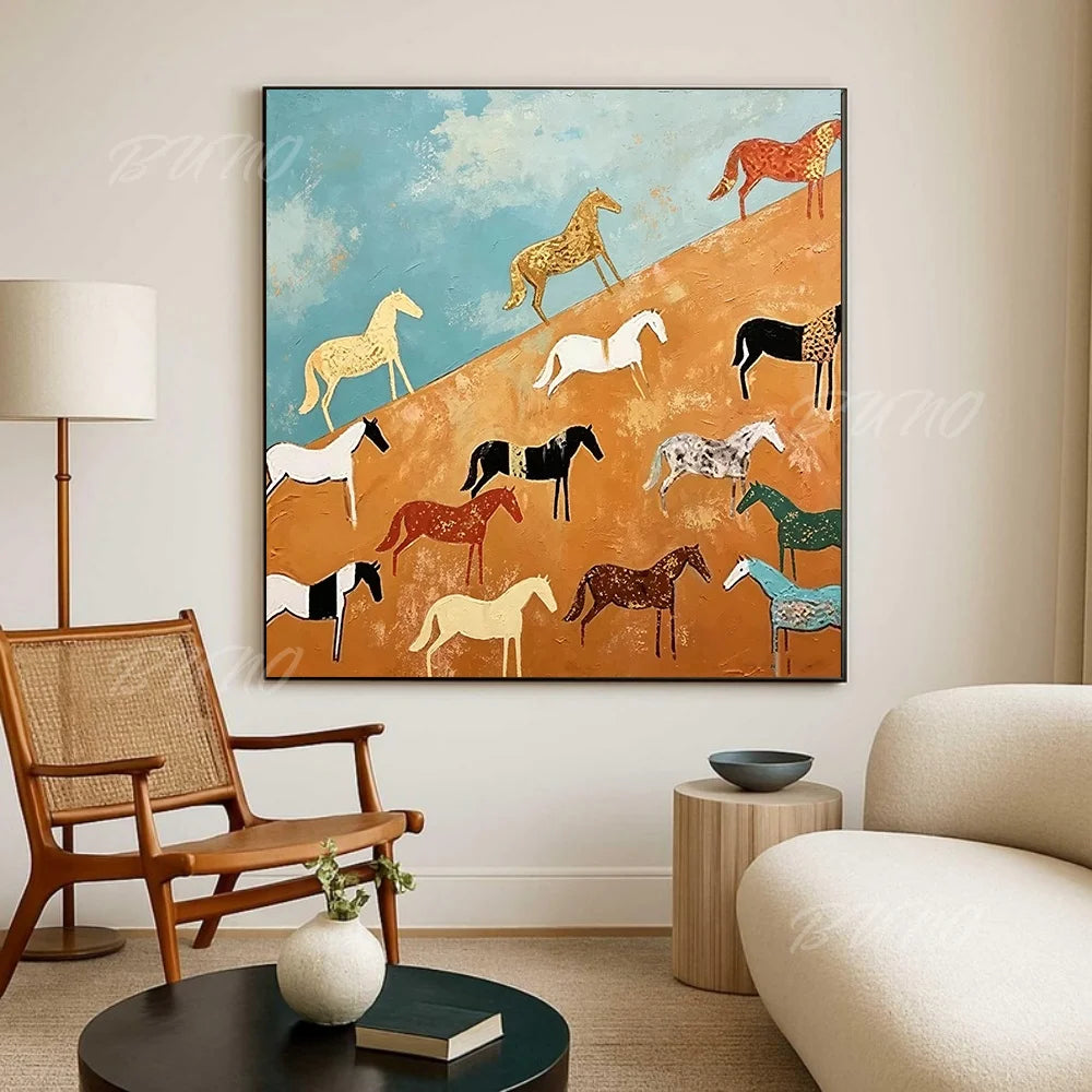 Modern Coastal Textured Painting