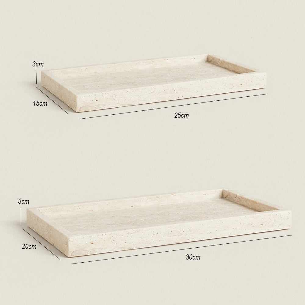 Travertine Stone Bathroom Vanity Tray