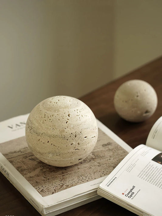 Natural Marble Stone Ball Decor for Table