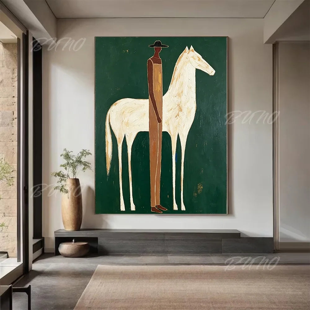 White Horse Palette Painting