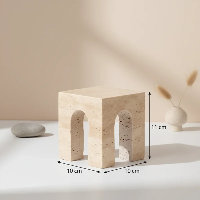 Travertine Accent Ornament
